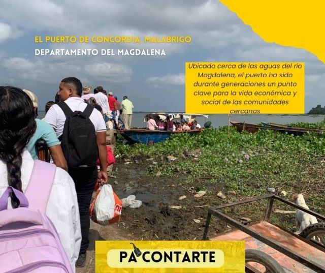 Hace pocos días llegamos hasta el puerto de Concordia, en el departamento del Magdalena. Este lugar, conocido popularmente como “Malabrigo”, es un territorio cargado de historia, cultura y tradición