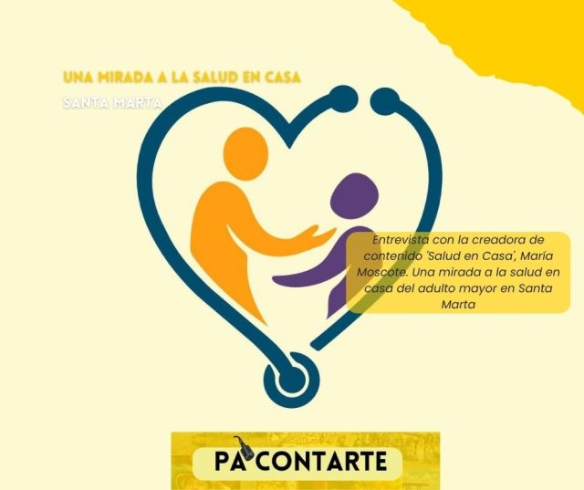 logo de la creadora de contenido 'Salud en Casa', María Moscote. Una mirada a la salud en casa del adulto mayor en Santa Marta